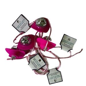 Pink Cowgirl Hat String Lights